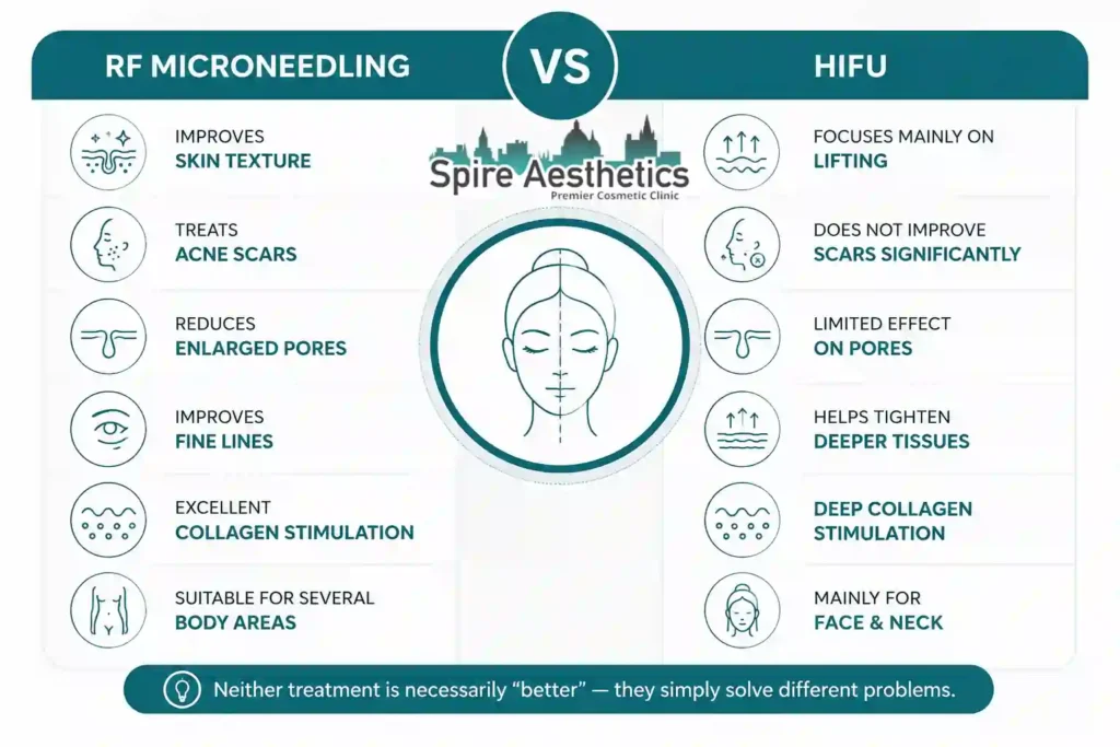 RF Microneedling vs HIFU: Which Treatment Gives Better Results Cribbs Causeway?